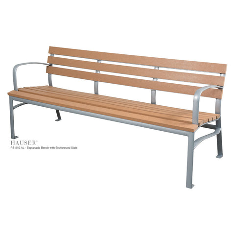 Esplanade Bench with Envirowood Slats