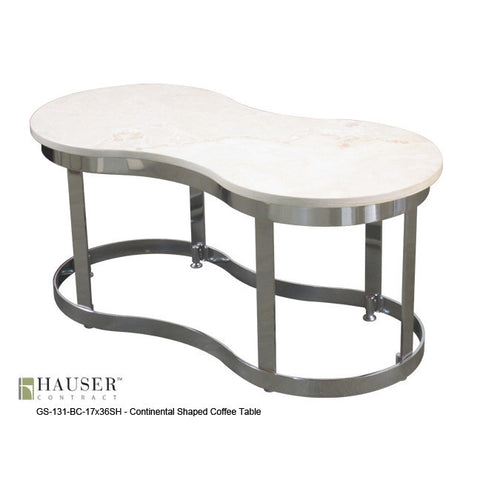 Continental Shaped Coffee Table