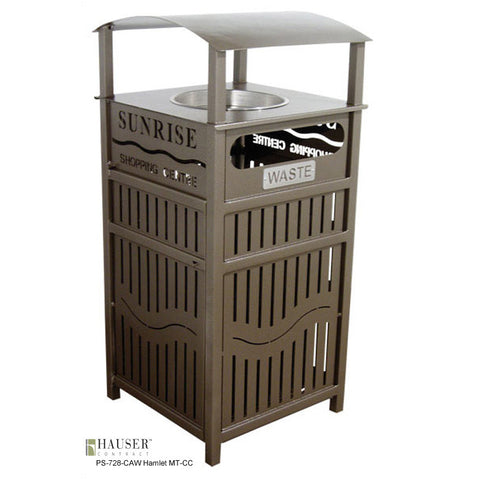 Hamlet Covered Ash Waste Receptacle