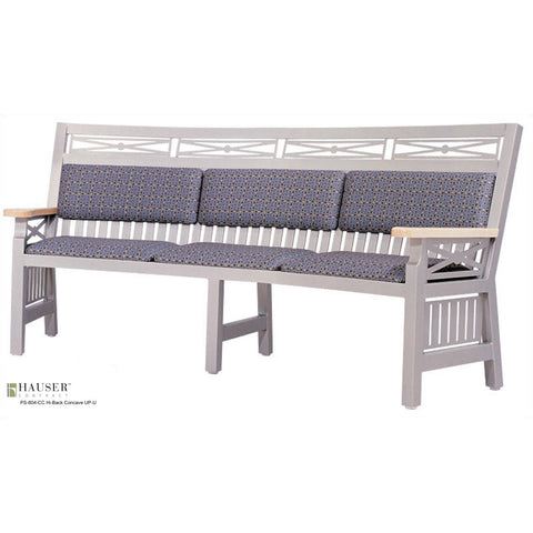 Hi-Back Concave New England bench