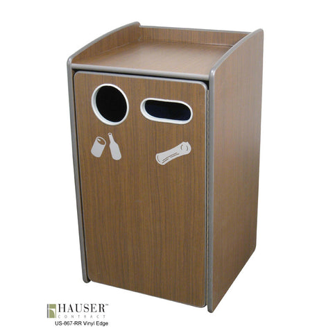 Single Combo Waste/Recycle Receptacle