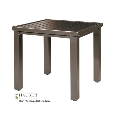 Square Slat End Table