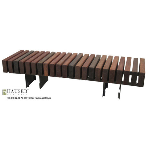 Timber Backless Bench