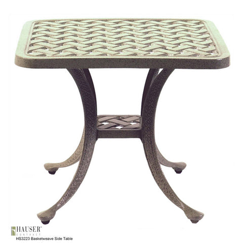 Basketweave Side Table