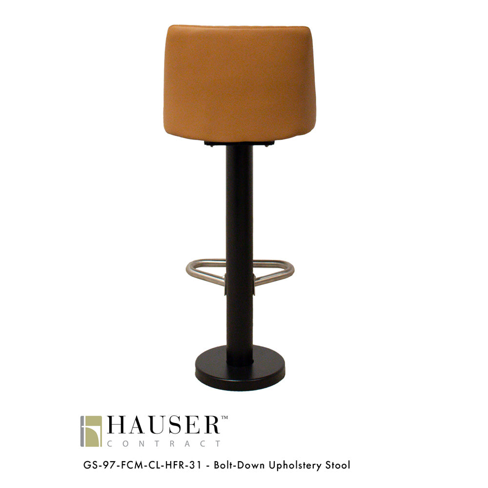 Bolt-Down Upholstery Stool - Hauser Contract