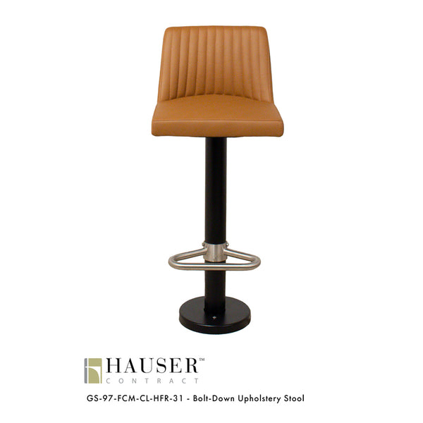 Bolt-Down Upholstery Stool