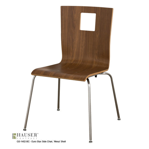Euro IV Side Chair, Mesa IV with Square Cut