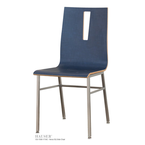 Nova IV SQ Side Chair, Pyramid IV with Funnel Cut