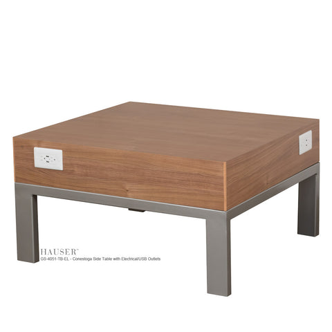 Conestoga Side Table with Electrical/USB Outlets