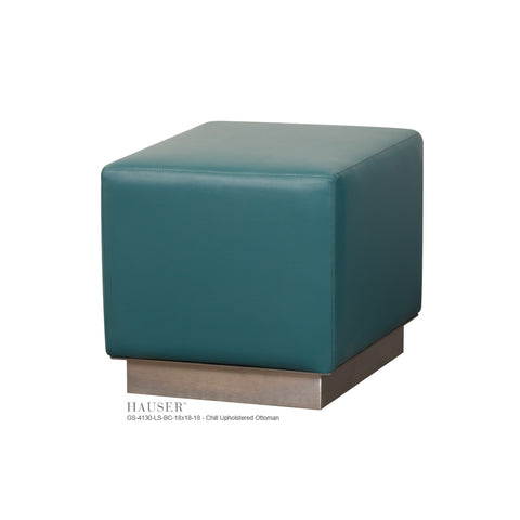 18" SQ Chill Upholstered Ottoman