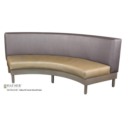 Gallery Curved Sofa with Back
