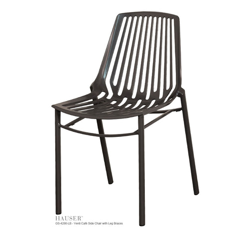 Venti Café Side Chair with Leg Braces