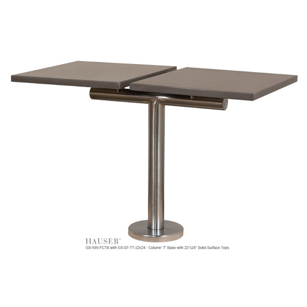 T-Column Base with Flat Canopy