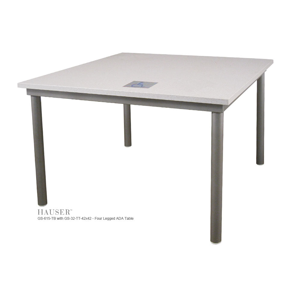 IDÉE AO TABLE Four Legged ADA Accessible Table with 42