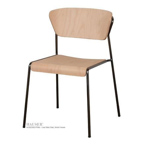 Lisa II Side Chair, Wood Veneer