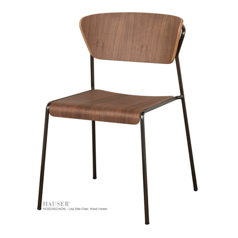 Lisa II Side Chair, Wood Veneer