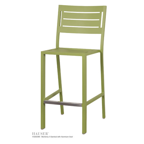 Monterey II Barstool with Aluminum Seat
