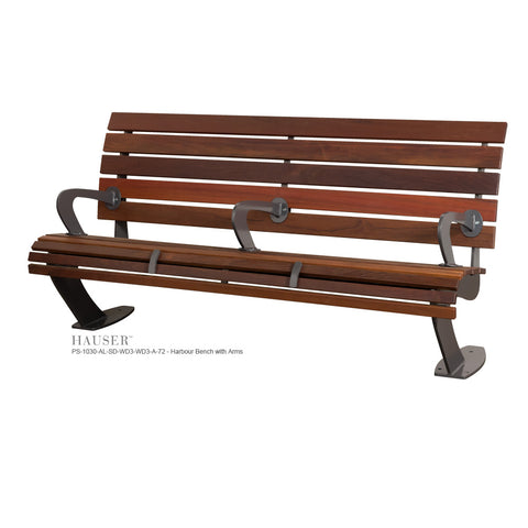 Harbour Bench with Arms