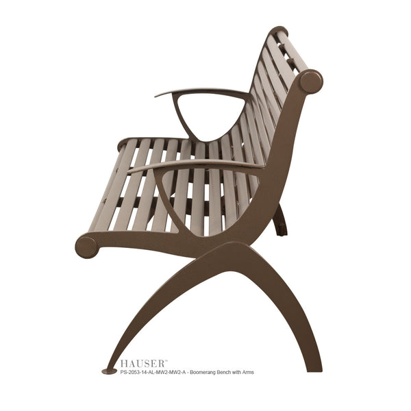 Boomerang Bench with Arms