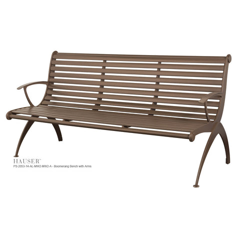 Boomerang Bench with Arms