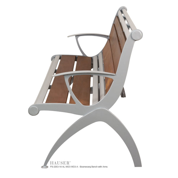Boomerang Bench with Arms