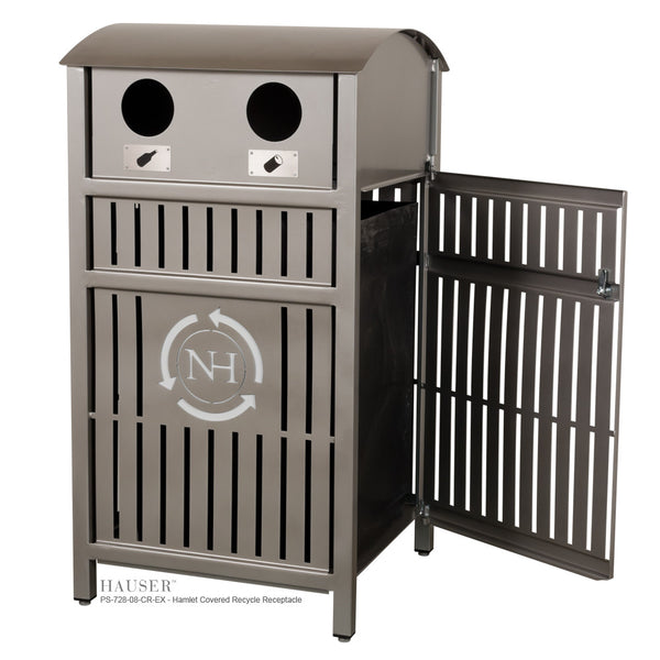 Hamlet Covered Recycling Receptacle