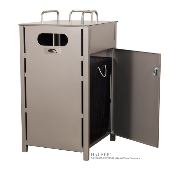 Hamlet Aluminum Waste Receptacle