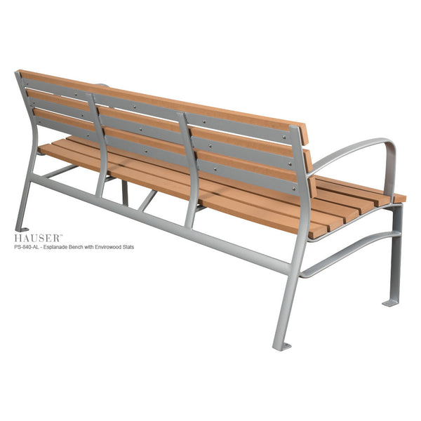 Esplanade Bench with Envirowood Slats