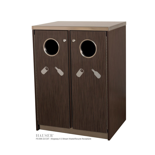 Kingsway III 2 Stream Waste/Recycle Receptacle