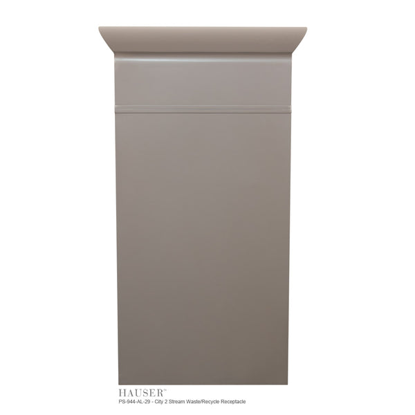 City 2 Stream Waste/Recycle Receptacle