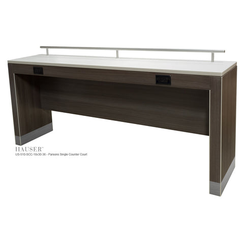 Parsons Single Counter Court with Electrical Outlets