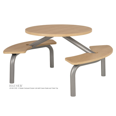 4 Seater Carousel Cluster Unit, Fusion Table Top & Seats