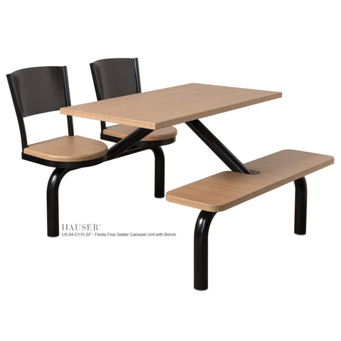 4 Seater Fiesta Carousel Cluster Unit with Bench