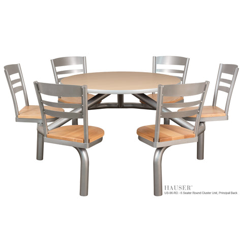 Principal 6 Seat Round Cluster Unit